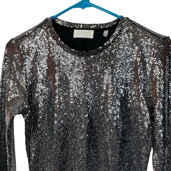 7 FOR ALL MANKIND Metallic Sparkle Dress - Picture 6 of 13
